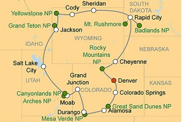 Reise Route