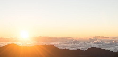 USA Reise - Haleakala Krater bei Sonnenaufgang