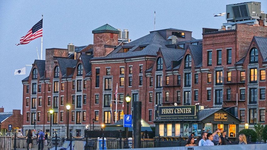 Bostoner Hafen, USA Rundreise