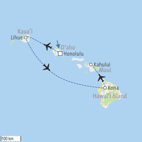 Usa Reise - Insider Hawaii Karte