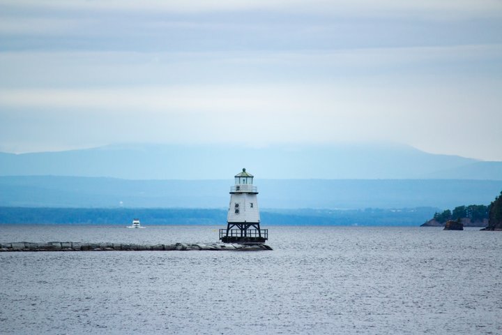 USA Reise - Burlington Breakwater North Lighthouse