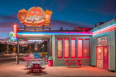 Klassischen amerikanisches Diner an der Route 66