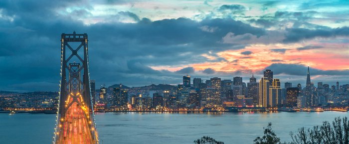 USA Reise - Oakland Bay Bridge, San Francisco