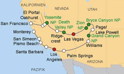 Reise Route