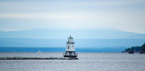 USA Reise - Burlington Breakwater North Lighthouse