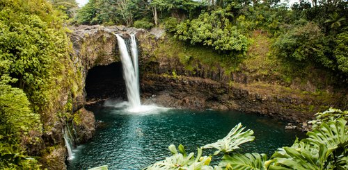 USA Reise - Rainbow Falls in Hilo, Hawaii