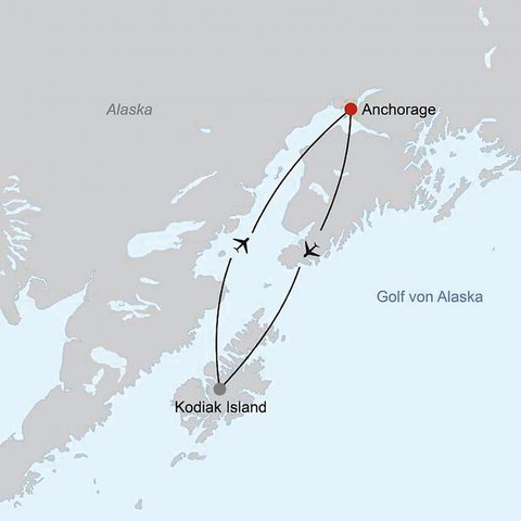 Alaska Reise - Auf den Spuren der Bären auf Kodiak Island