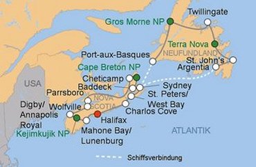 Reise Route