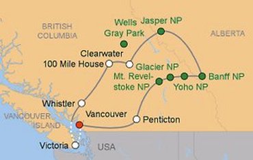 Reise Route