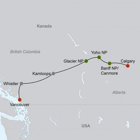 Kanada Reise : Western Journey