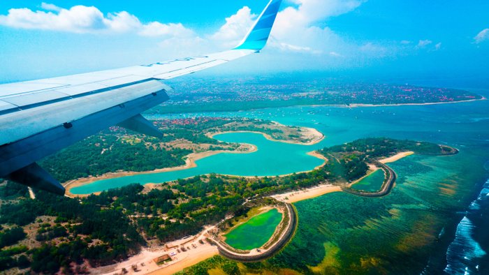 Bali Landschaft Flugzeug
