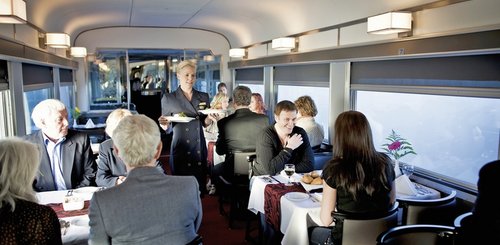Kanada Bahnreise - Reisende in The Canadian