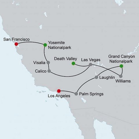 USA Rundreise - Western Express
