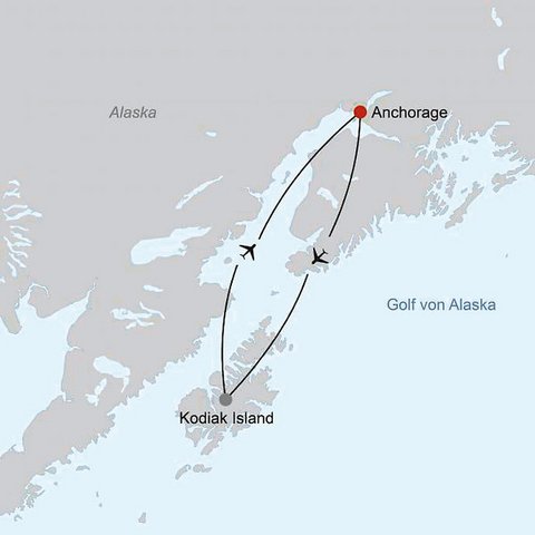Alaska Reise - Auf den Spuren der Bären auf Kodiak Island