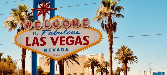 USA Reise - Las Vegas Schild
