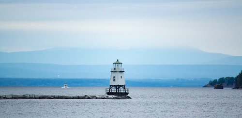 USA Reise - Burlington Breakwater North Lighthouse