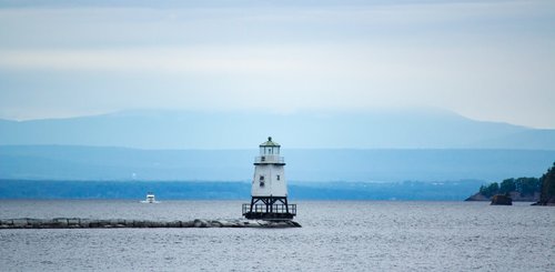 USA Reise - Burlington Breakwater North Lighthouse