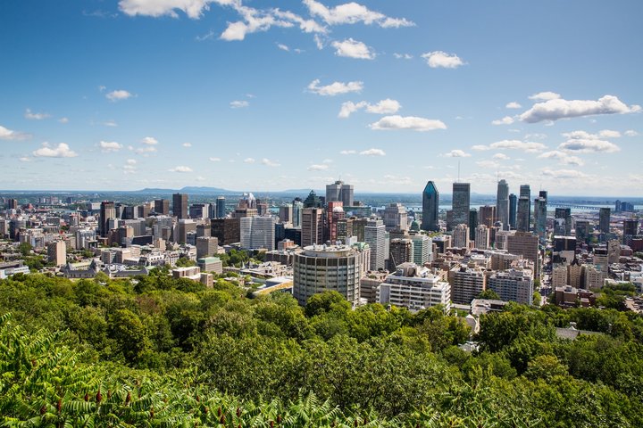 Mount-Royal, Montréal Moderne Stadt von oben