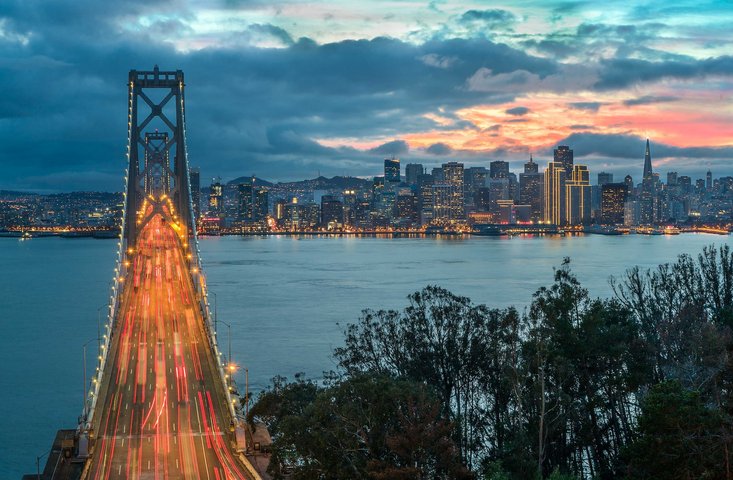USA Reise - Oakland Bay Bridge, San Francisco