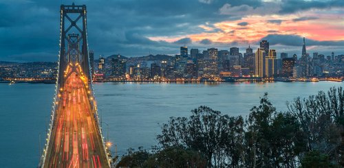 USA Reise - Oakland Bay Bridge, San Francisco