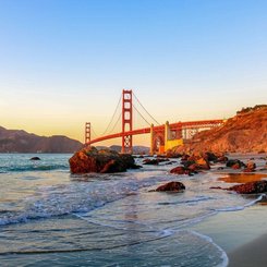 USA Reise - Golden Gate Bridge in San Francisco