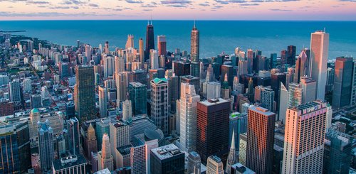 Chicago von oben, USA