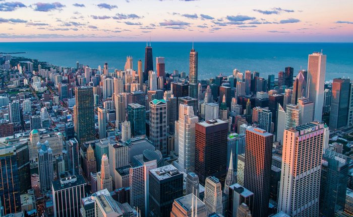 Chicago von oben, USA