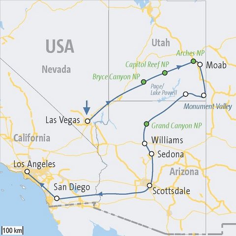 USA Reise - Naturwunder des Westens