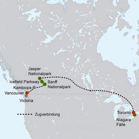 Kanada Bahnreisen - Kanadas Traum auf Schienen